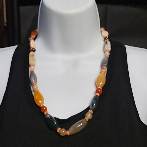 Vintage Multicolour Beaded Necklace